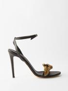 Serena Uziyel - Valeria 90 Leather Sandals - Womens - Black