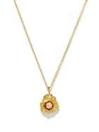 Elhanati - Sun Sapphire & 18kt Gold Necklace - Womens - Orange Gold