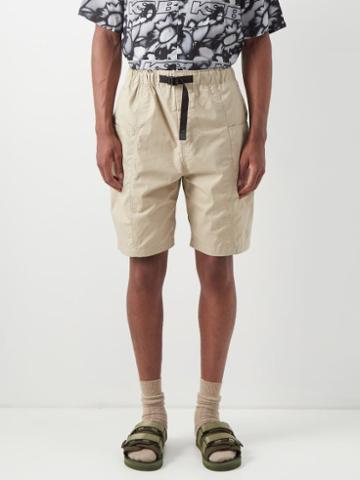 South2 West8 - Belted Cotton-blend Shorts - Mens - Beige