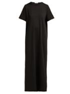 Matchesfashion.com The Row - Rory Pima Cotton Maxi Dress - Womens - Black