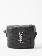 Saint Laurent - June Quilted-leather Box Bag - Mens - Black