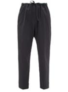 Matchesfashion.com Jil Sander - Drawstring-waist Tapered Trousers - Womens - Navy