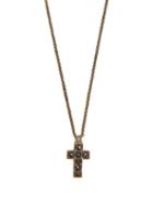 Matchesfashion.com Gucci - Cross Pendant Necklace - Mens - Black