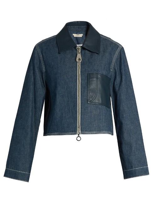 Edun Point-collar Patch-pocket Denim Jacket