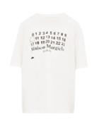 Matchesfashion.com Maison Margiela - Pixelated Logo Print Oversized Cotton T Shirt - Mens - White