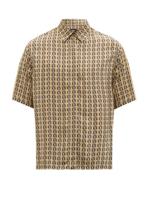 Mens Rtw Fendi - Ff-print Shirt - Mens - Multi