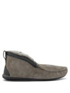 Mens Basics Quoddy - Dorm Shearling Slipper Boots - Mens - Grey