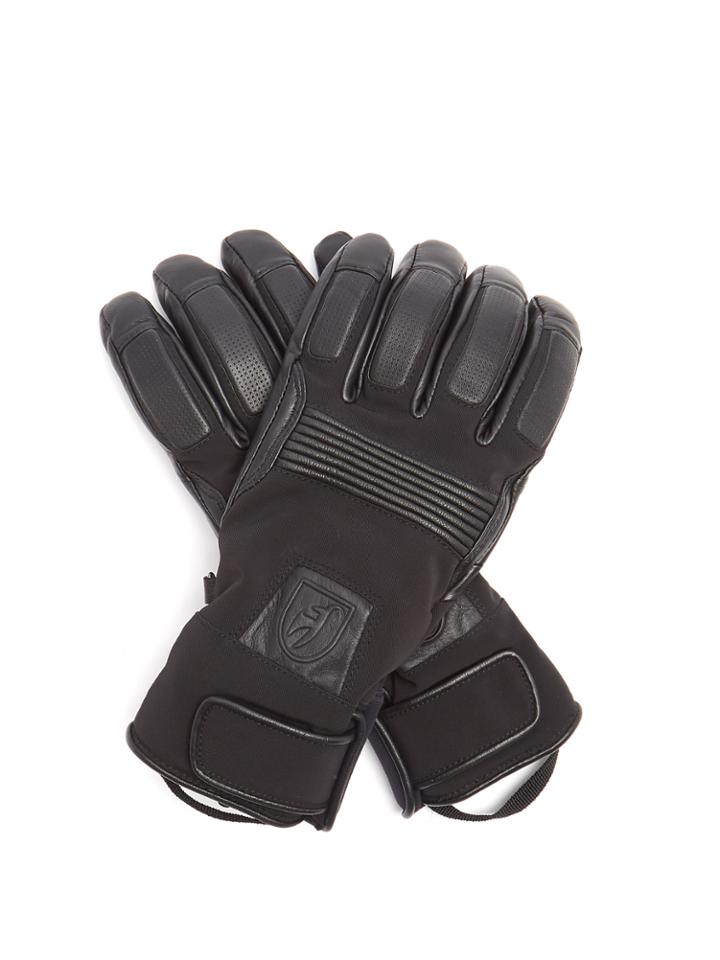 Toni Sailer Dane Leather-trimmed Padded Gloves