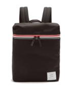 Matchesfashion.com Thom Browne - Tricolor-striped Small Technical-canvas Backpack - Mens - Black
