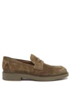 Gianvito Rossi - Harris Suede Loafer - Mens - Olive Green