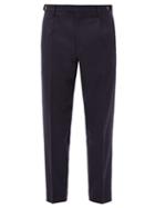 Matchesfashion.com Barena Venezia - Masco Cropped Wool-blend Trousers - Mens - Navy
