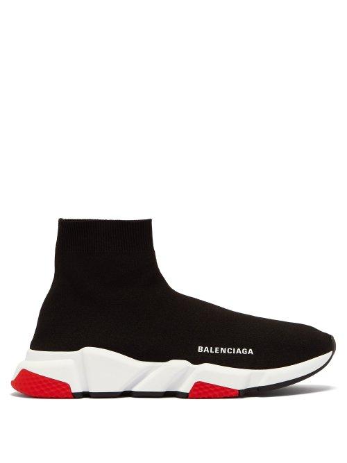 Matchesfashion.com Balenciaga - Speed Stretch Knit Trainers - Mens - Black