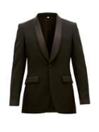 Matchesfashion.com Burberry - Shawl-lapel Wool Tuxedo Jacket - Mens - Black