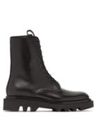 Matchesfashion.com Givenchy - Lace Up Leather Military Boots - Mens - Black