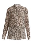 Altuzarra Chika Leopard-print Silk Crepe De Chine Shirt