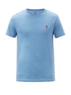 Matchesfashion.com Polo Ralph Lauren - Logo-embroidered Cotton-jersey T-shirt - Mens - Light Blue