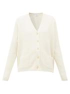 Matchesfashion.com Allude - V-neck Cashmere Cardigan - Womens - Cream