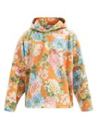 Matchesfashion.com Martine Rose - Bongo Floral-print Fleece Hooded Sweatshirt - Mens - Orange Multi