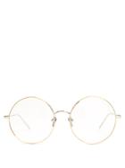 Linda Farrow Round-frame Gold-plated Glasses