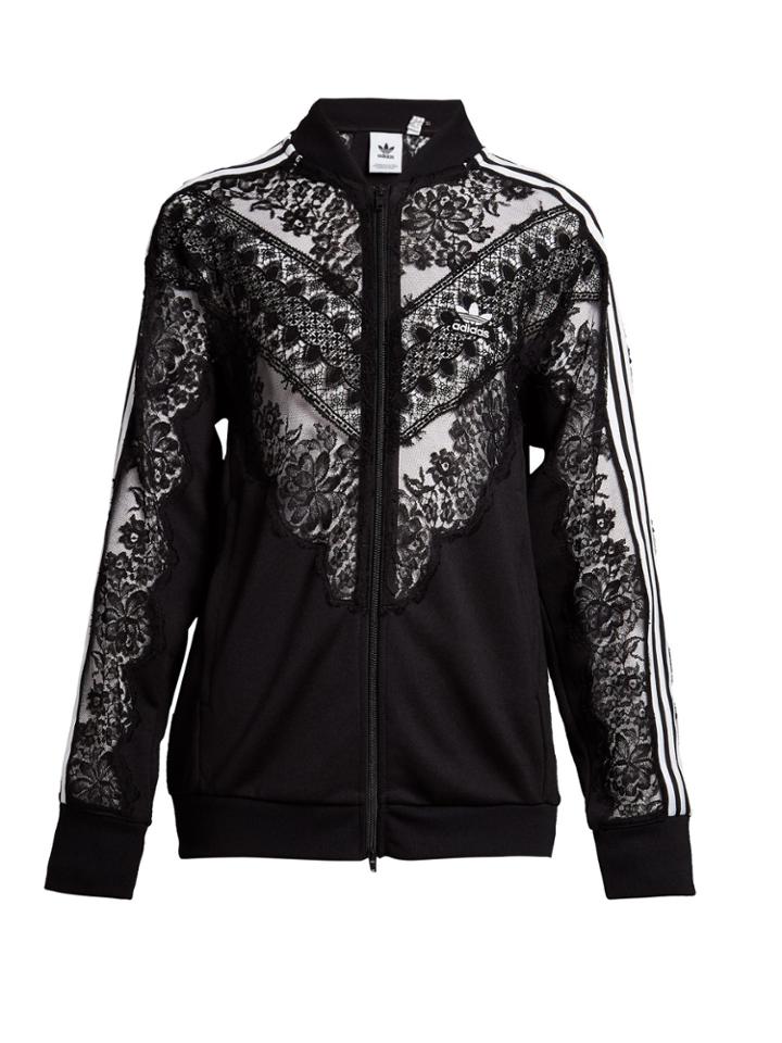 Stella Mccartney Lace Insert Stripe-trimmed Track Top