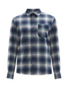 A.p.c. - Trek Plaid Flannel Shirt - Mens - Blue Multi