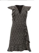 Matchesfashion.com Giambattista Valli - Ruffled Boucl Mini Dress - Womens - Black Multi