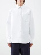 Bottega Veneta - Studded Patch-pocket Cotton-twill Shirt - Mens - White