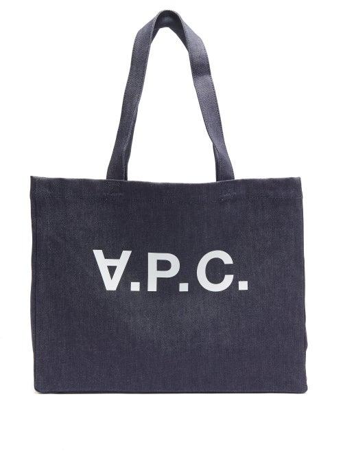 Matchesfashion.com A.p.c. - Daniela Logo Canvas Tote Bag - Mens - Navy