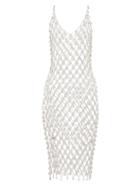 Matchesfashion.com Paco Rabanne - Chainmail Crystal Embellished Dress - Womens - Silver