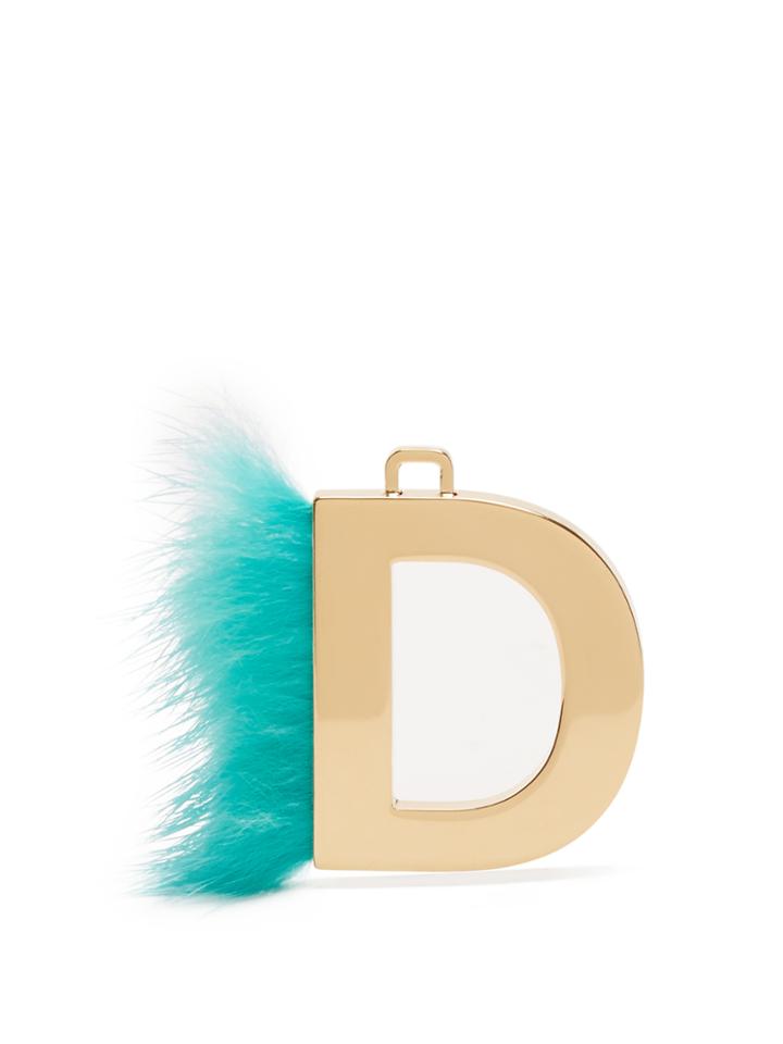 Fendi Abclick Letter 'd' Key Charm