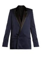Haider Ackermann Kuiper Velvet-trimmed Satin Blazer