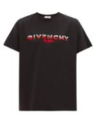 Matchesfashion.com Givenchy - Chenille-logo Cotton T-shirt - Mens - Black