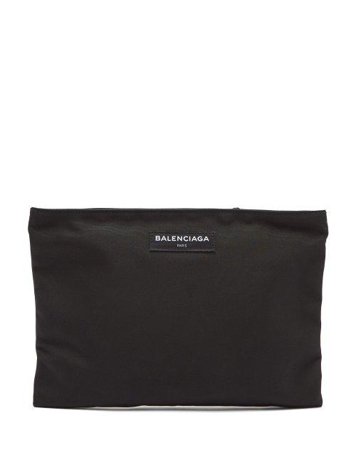Matchesfashion.com Balenciaga - Explorer Canvas Pouch - Mens - Black