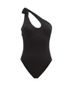 Matchesfashion.com Zimmermann - Empire One-shoulder Cutout Swimsuit - Womens - Black