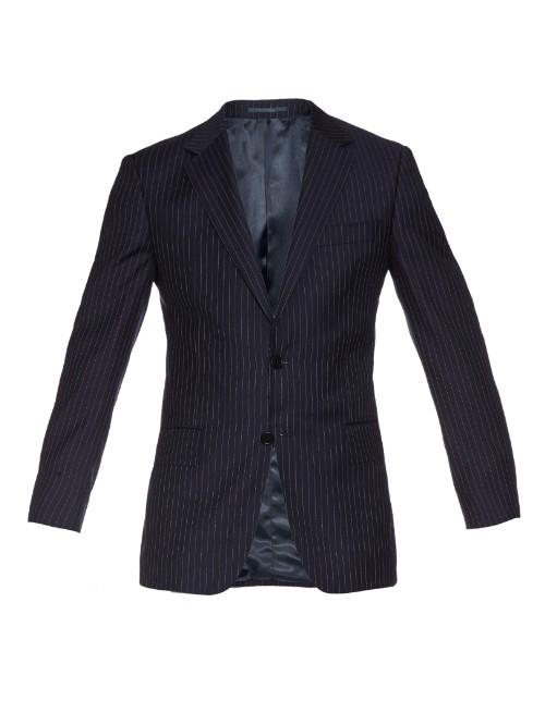 Gieves & Hawkes Pinstripe Notch-lapel Blazer