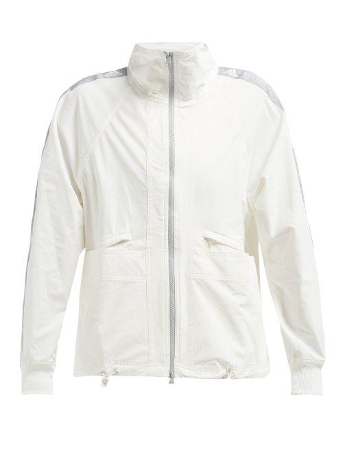 Matchesfashion.com Adidas By Stella Mccartney - Performance Logo Stripe Jacket - Womens - White