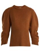 Matchesfashion.com Chlo - Iconic Puff Sleeve Cashmere Sweater - Womens - Brown