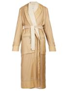 Matchesfashion.com Loewe - Layered Nylon And Wool Coat - Womens - Camel