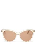 Ladies Accessories Saint Laurent - Cat-eye Acetate Sunglasses - Womens - Clear