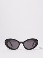Dior - Diorsignature B3u Cat-eye Acetate Sunglasses - Womens - Black