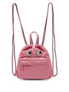 Matchesfashion.com Anya Hindmarch - Mini Crystal Eyes Drawstring Backpack - Womens - Grey