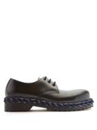 Matchesfashion.com Balenciaga - Derby Rope Lace Leather Shoes - Mens - Black