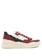 Matchesfashion.com Ami - Basket Leather Low Top Trainers - Mens - Red White