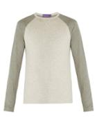 Matchesfashion.com Ralph Lauren Purple Label - Two Tone Long Sleeved T Shirt - Mens - Grey