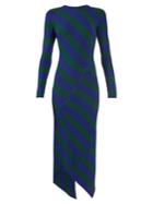 Altuzarra Whistler Asymmetric-hem Striped Dress