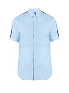 Alexander Mcqueen Contrast-panel Short-sleeved Shirt