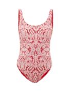 Matchesfashion.com Etro - Low-back Paisley-print Swimsuit - Womens - Pink Print