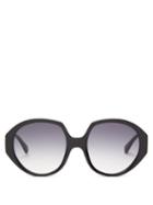 Matchesfashion.com Kaleos - Paley Angular Acetate Sunglasses - Womens - Black