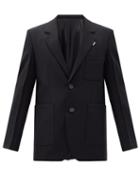 Matchesfashion.com Wooyoungmi - Single-breasted Wool-twill Jacket - Mens - Black