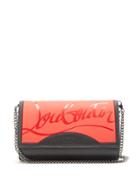 Matchesfashion.com Christian Louboutin - Paloma Spike-stud And Chain-strap Leather Bag - Womens - Black Red